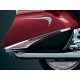GL1800 Chrome L.E.D. Saddlebag Accent Swoops with Red Lenses