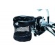 Drink Holder with Perch Mount and Mesh Basket, Gloss Black